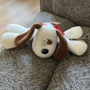 Hallmark Archie Plush Dog Toy - White and Brown